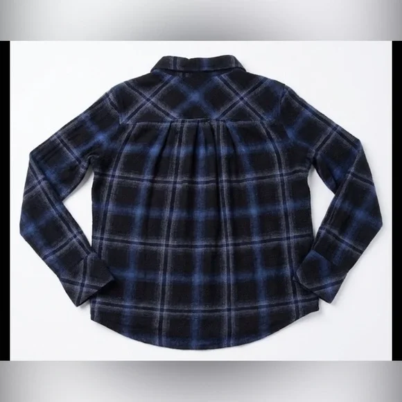 Cloth & Stone Woman’s Flannel Shirt Soft Plaid Button Down SZ MED - Picture 2 of 4